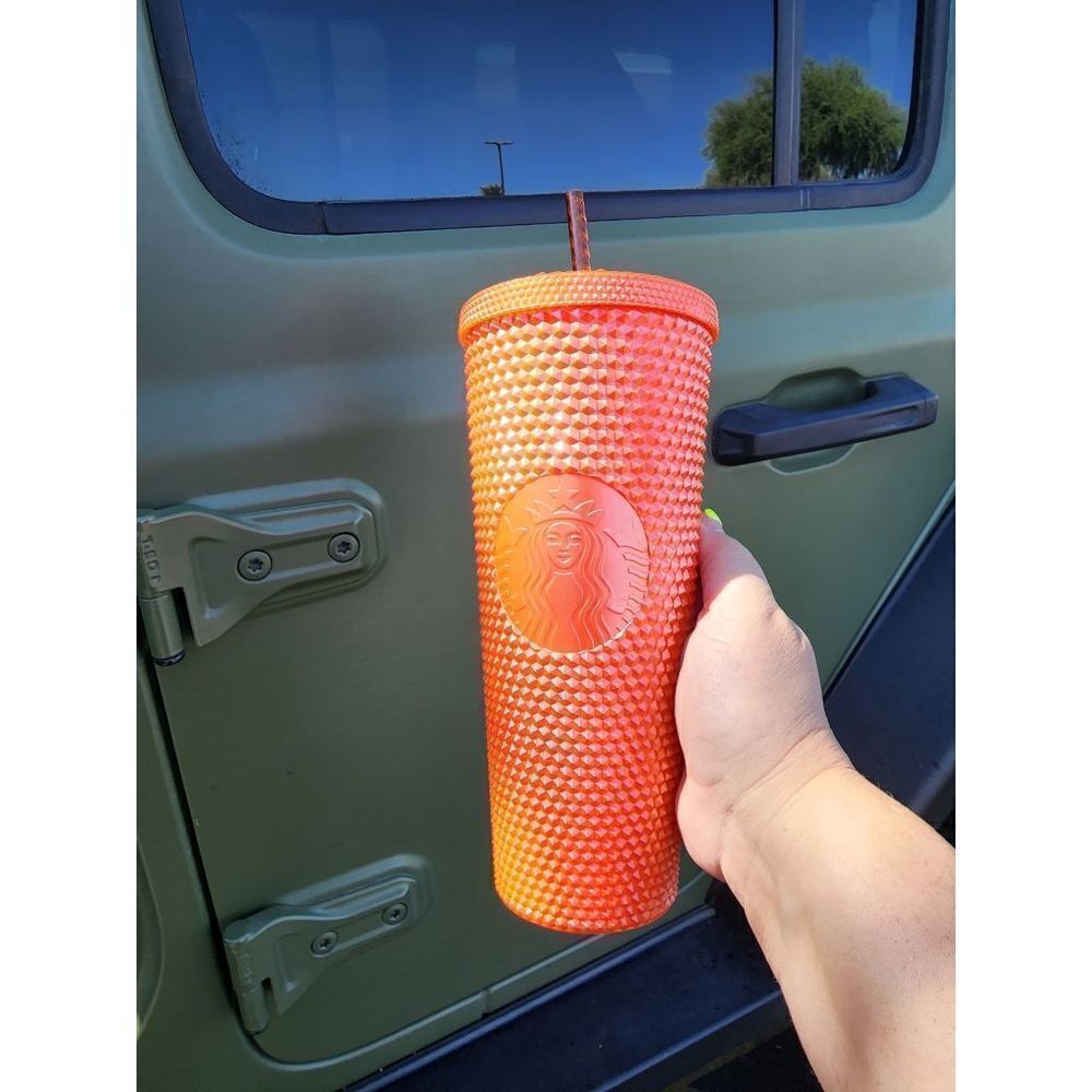 Starbucks 24oz 2022 Orange studded Tumbler